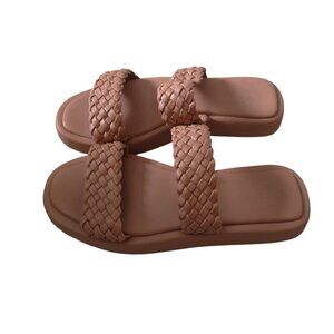 MKS Women's Size 10? Pale Pink Slip On Slides Sandals PLEASE READ